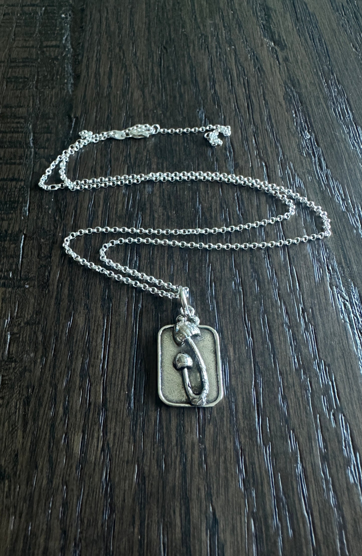Double Mushroom Necklace