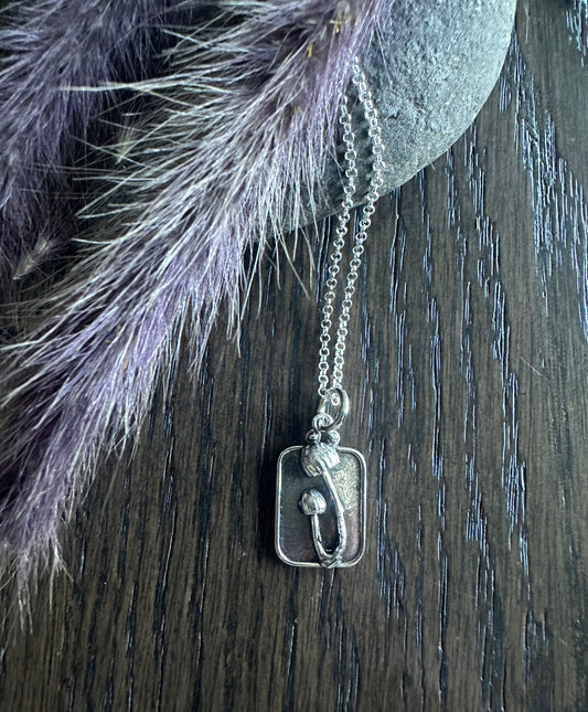Double Mushroom Necklace