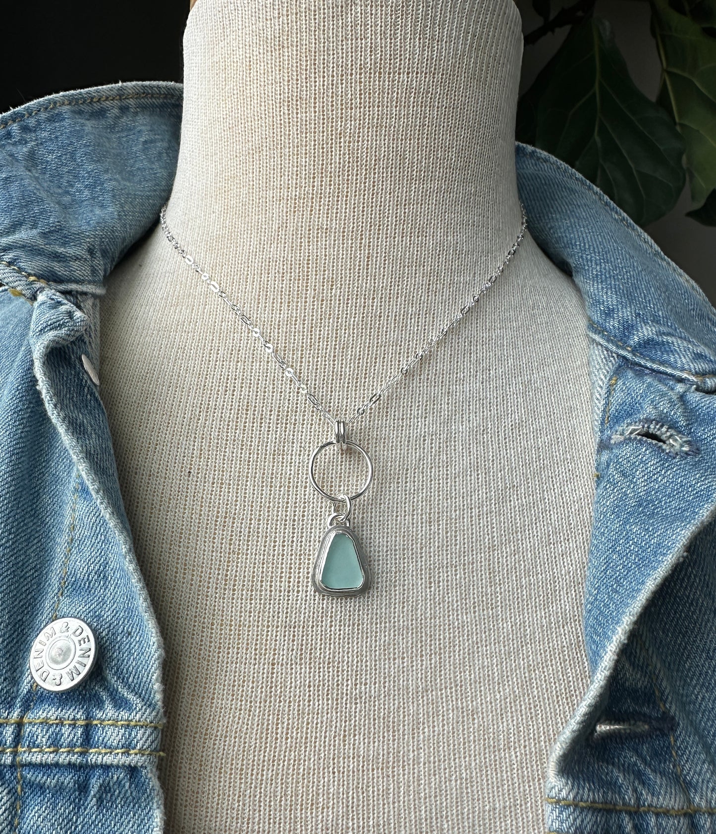 Sea Glass Dangle Necklace