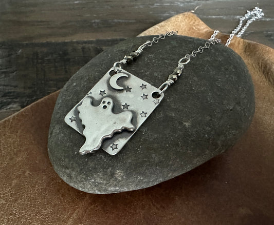 Sterling Silver Ghost Necklace