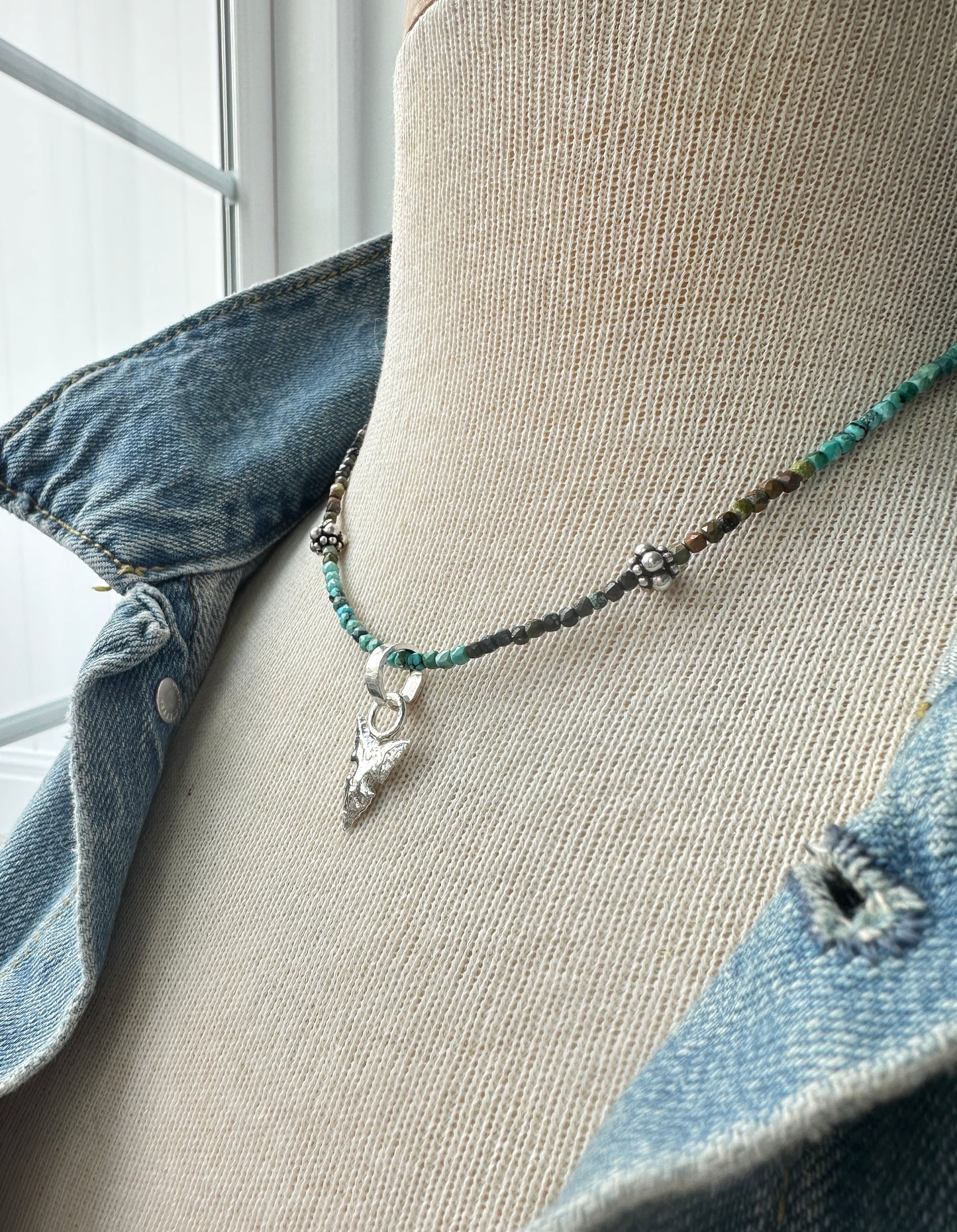 Turquoise Arrowhead Necklace