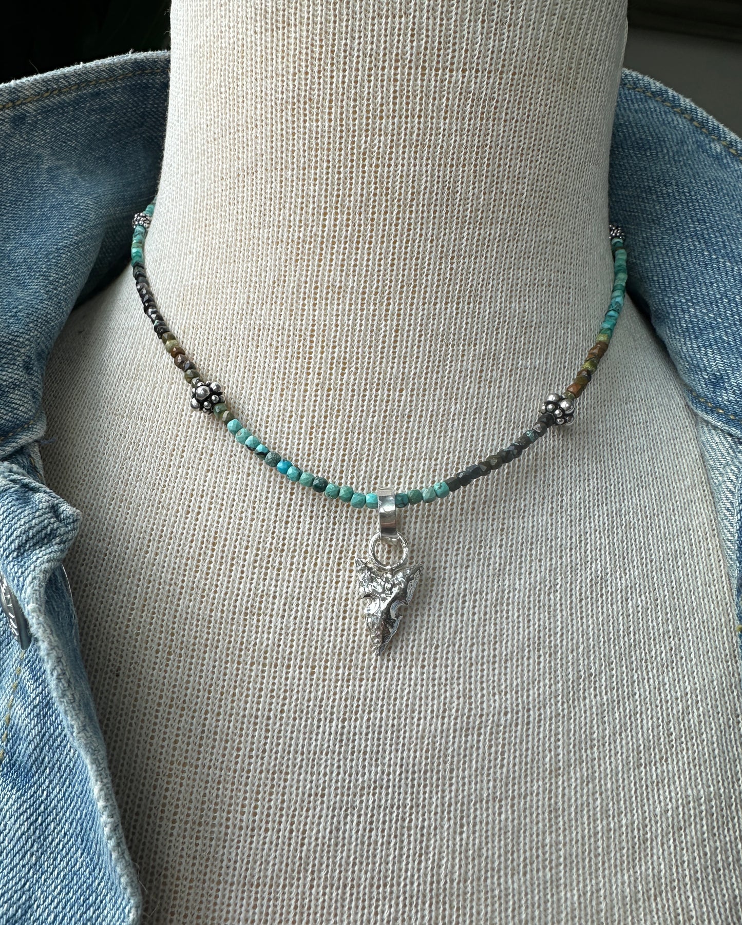 Turquoise Arrowhead Necklace