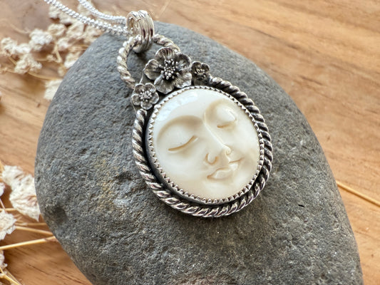 Cherry Blossom Moon Goddess Necklace