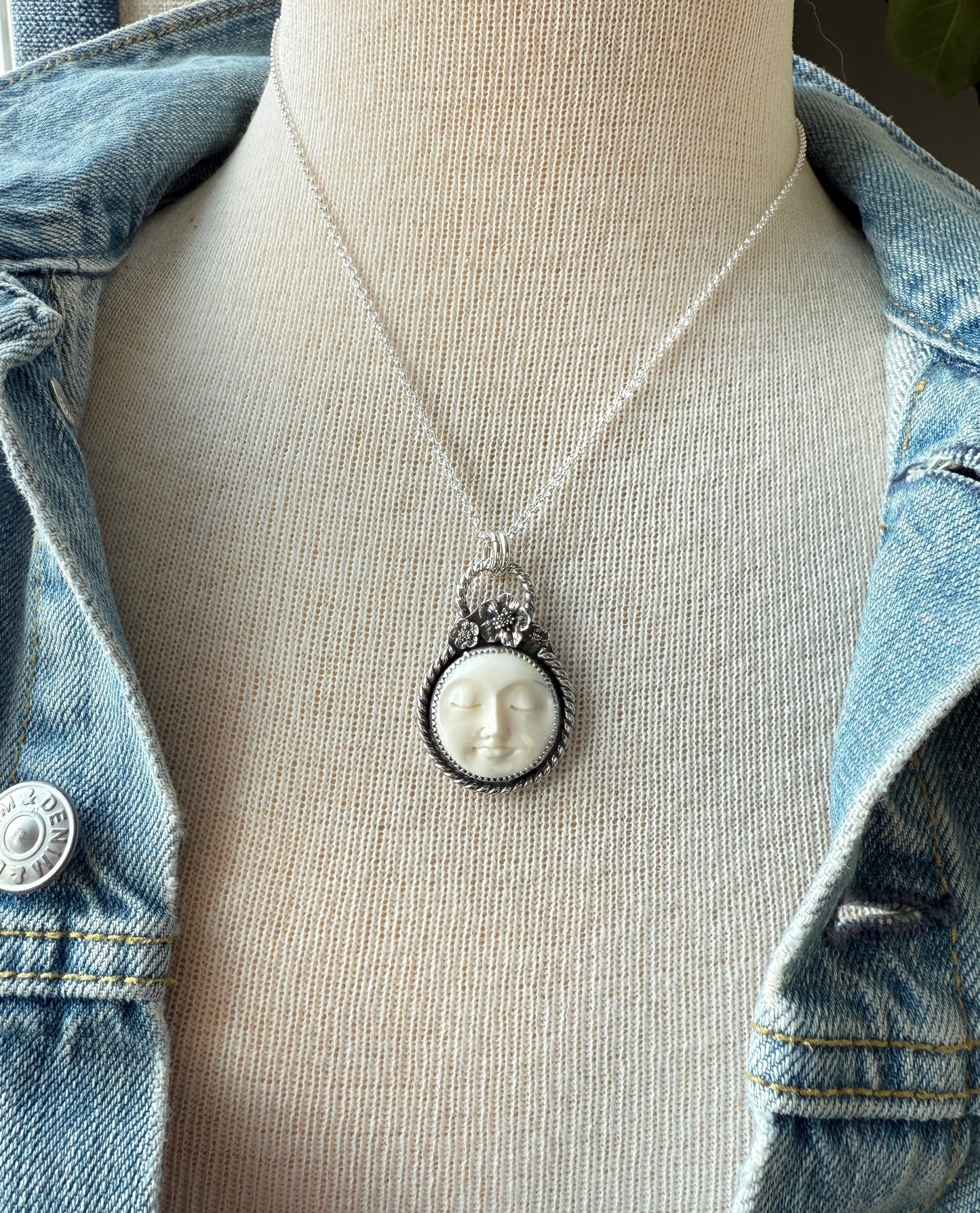 Cherry Blossom Moon Goddess Necklace