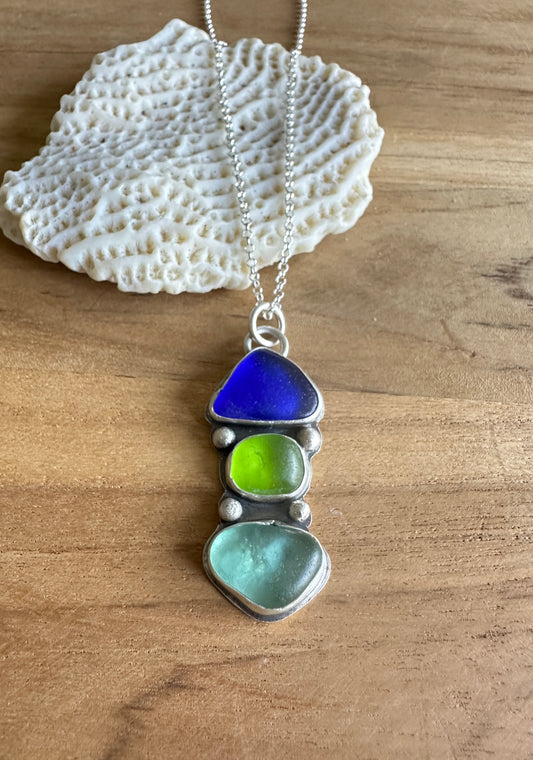 Sea Glass Totem Necklace