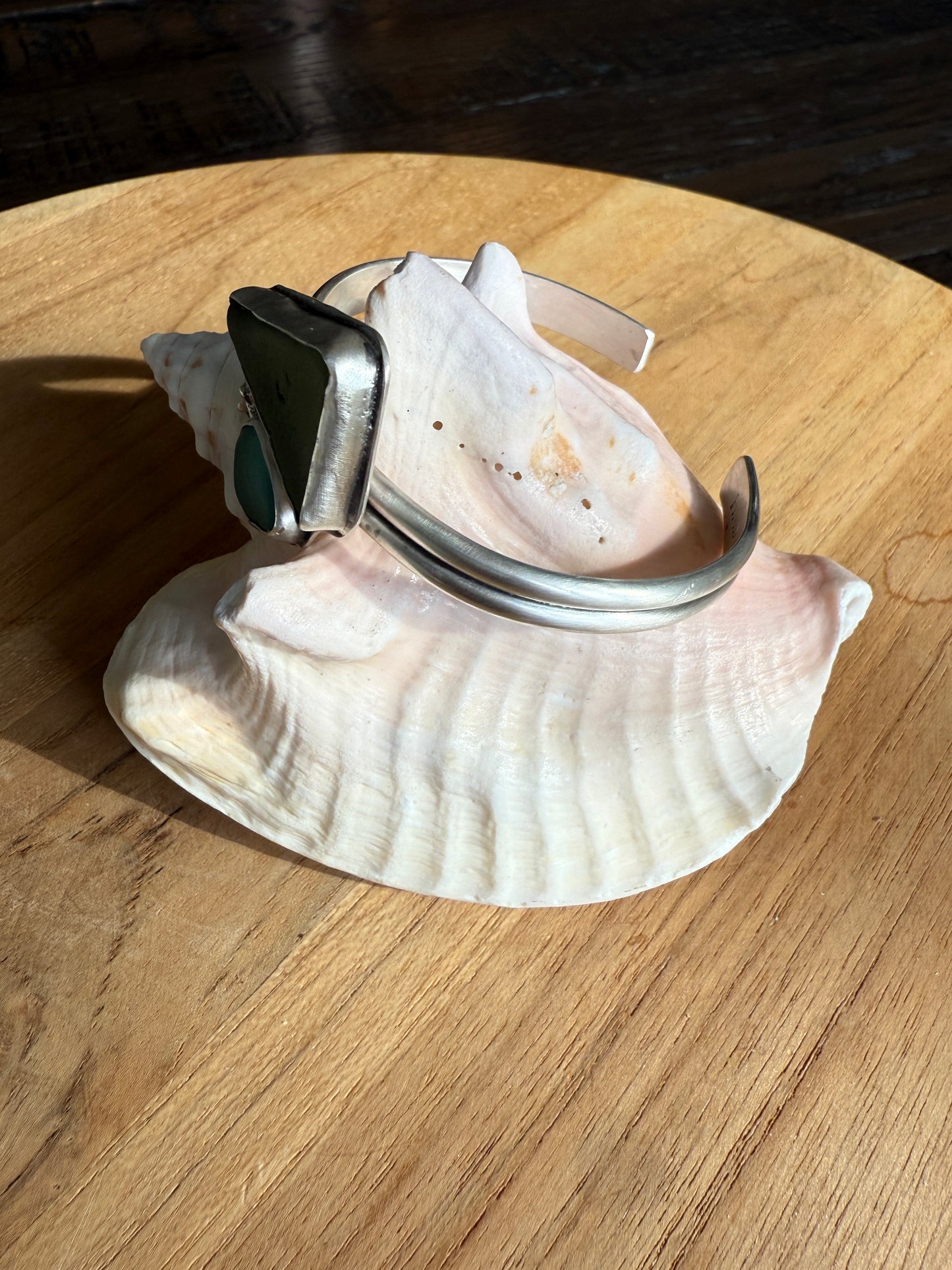 Sea Glass Cuff Bracelet