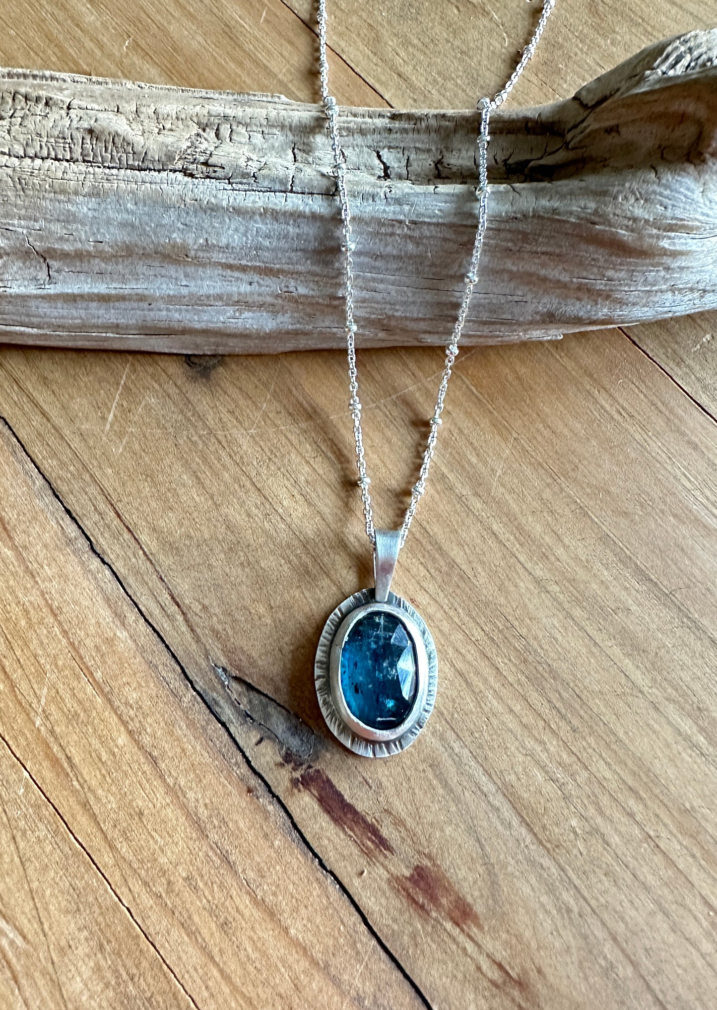 Teal Kyanite Necklace