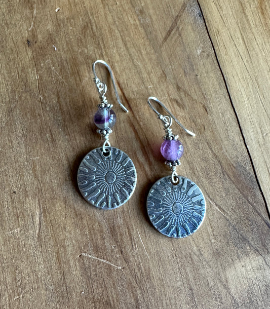 Fluorite Sunshine Earrings