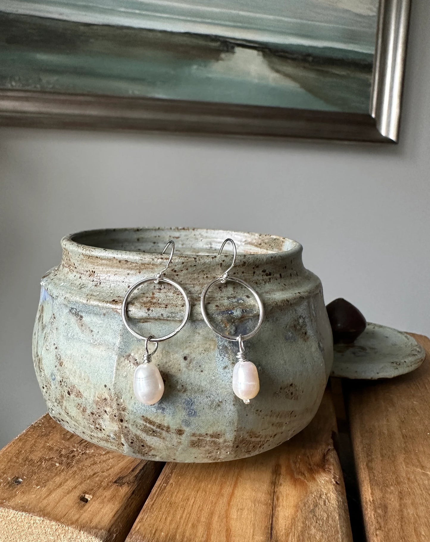 Freshwater Pearl Dangle Earrings