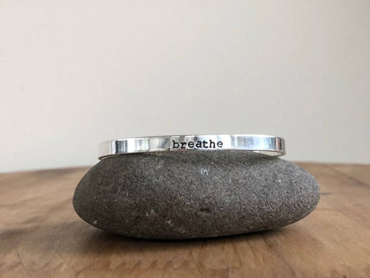 Hand stamped cuff bracelet, sterling silver cuff, cuff bracelet, hand stamped jewelry, everyday jewelry, personalized, inspirational