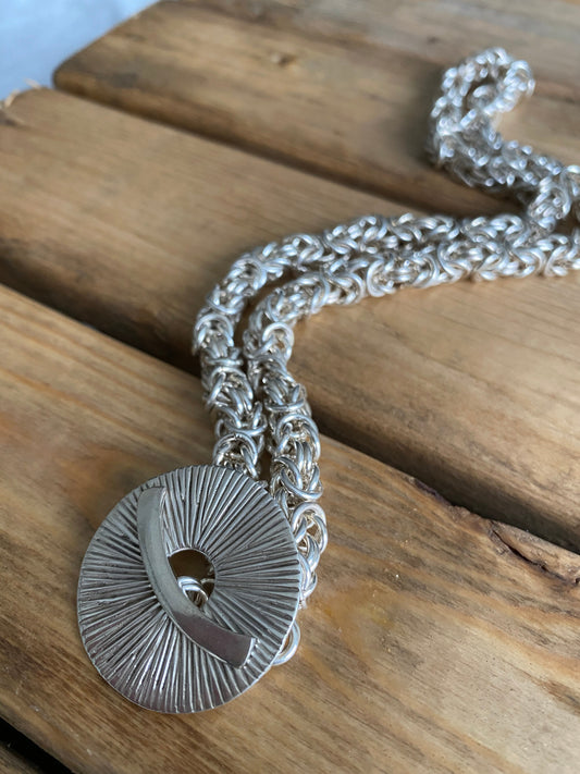 Sterling Silver Byzantine Chain Necklace