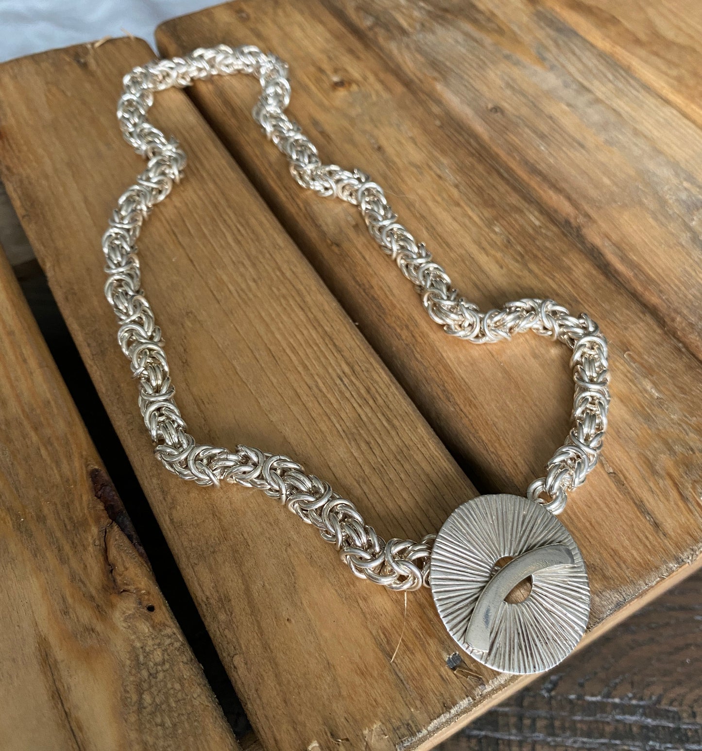 Sterling Silver Byzantine Chain Necklace