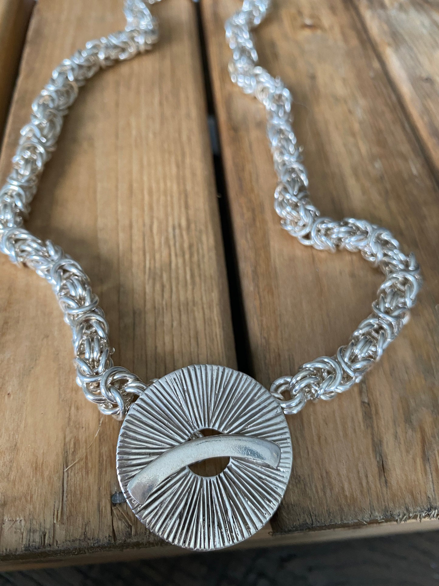 Sterling Silver Byzantine Chain Necklace