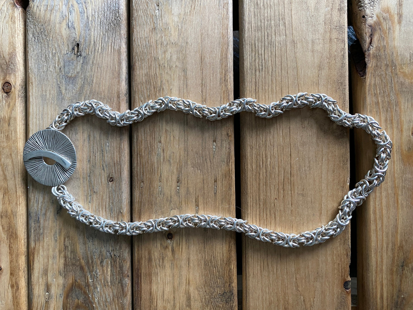 Sterling Silver Byzantine Chain Necklace