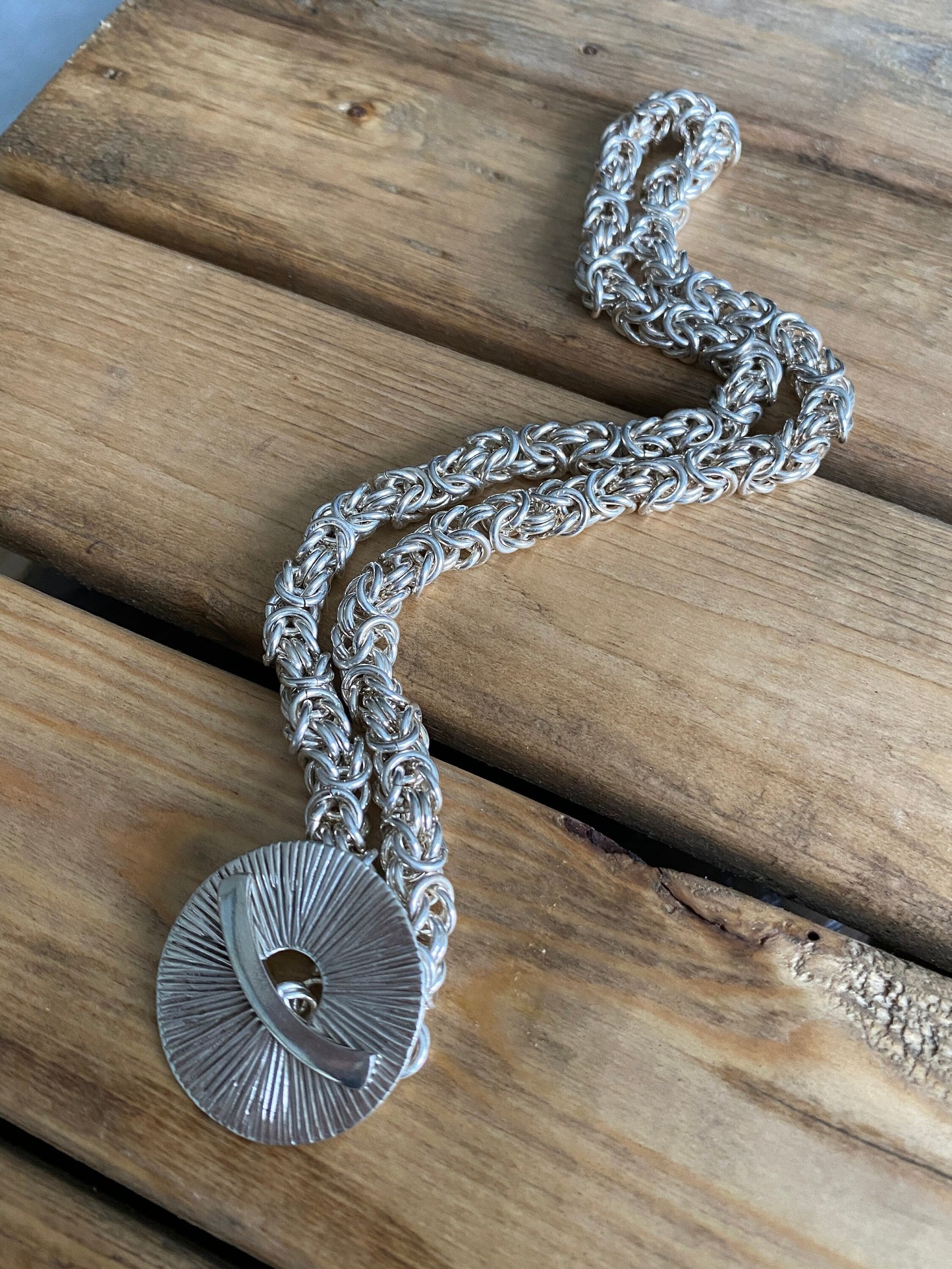 Sterling Silver Byzantine Chain Necklace