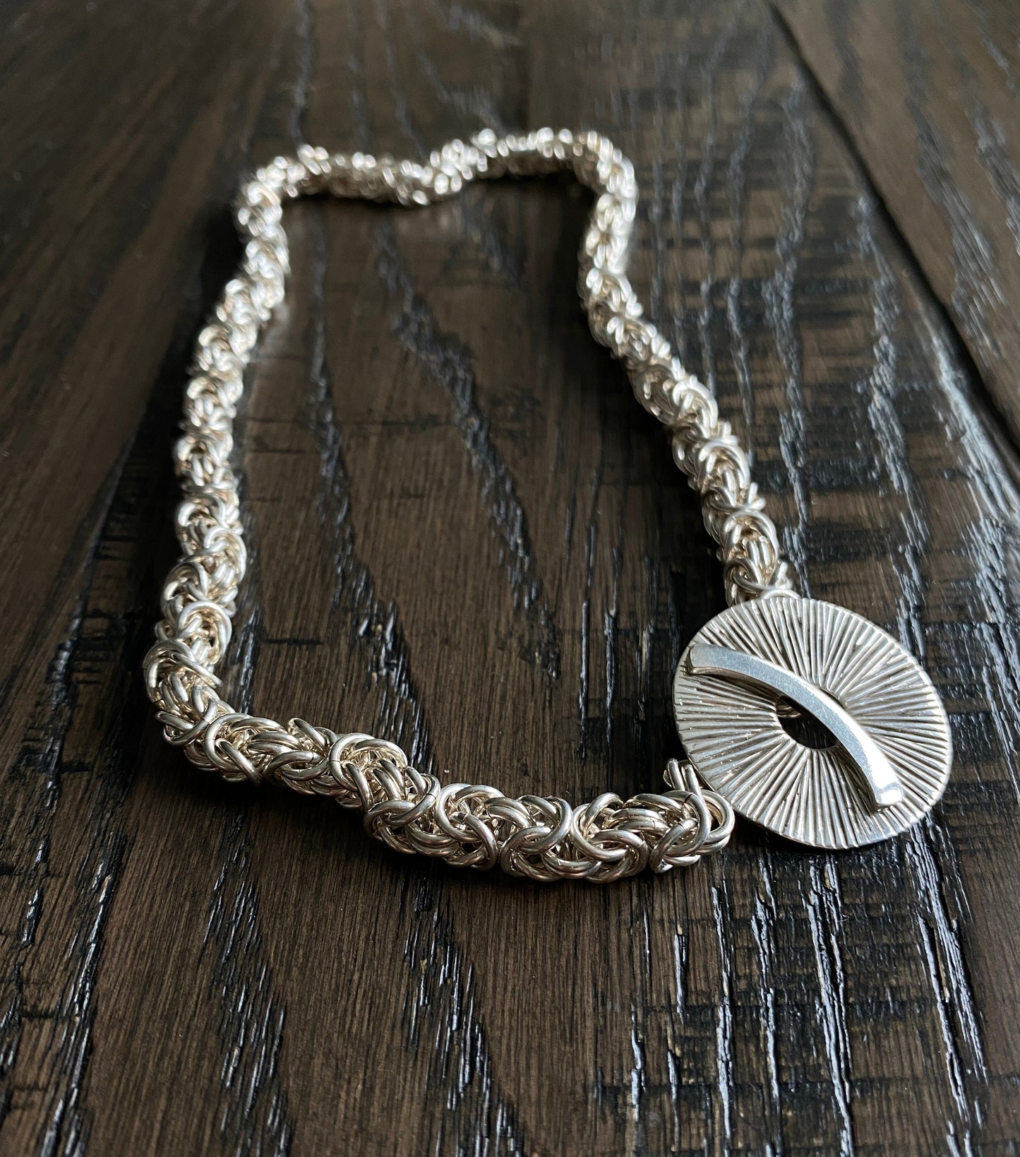 Sterling Silver Byzantine Chain Necklace