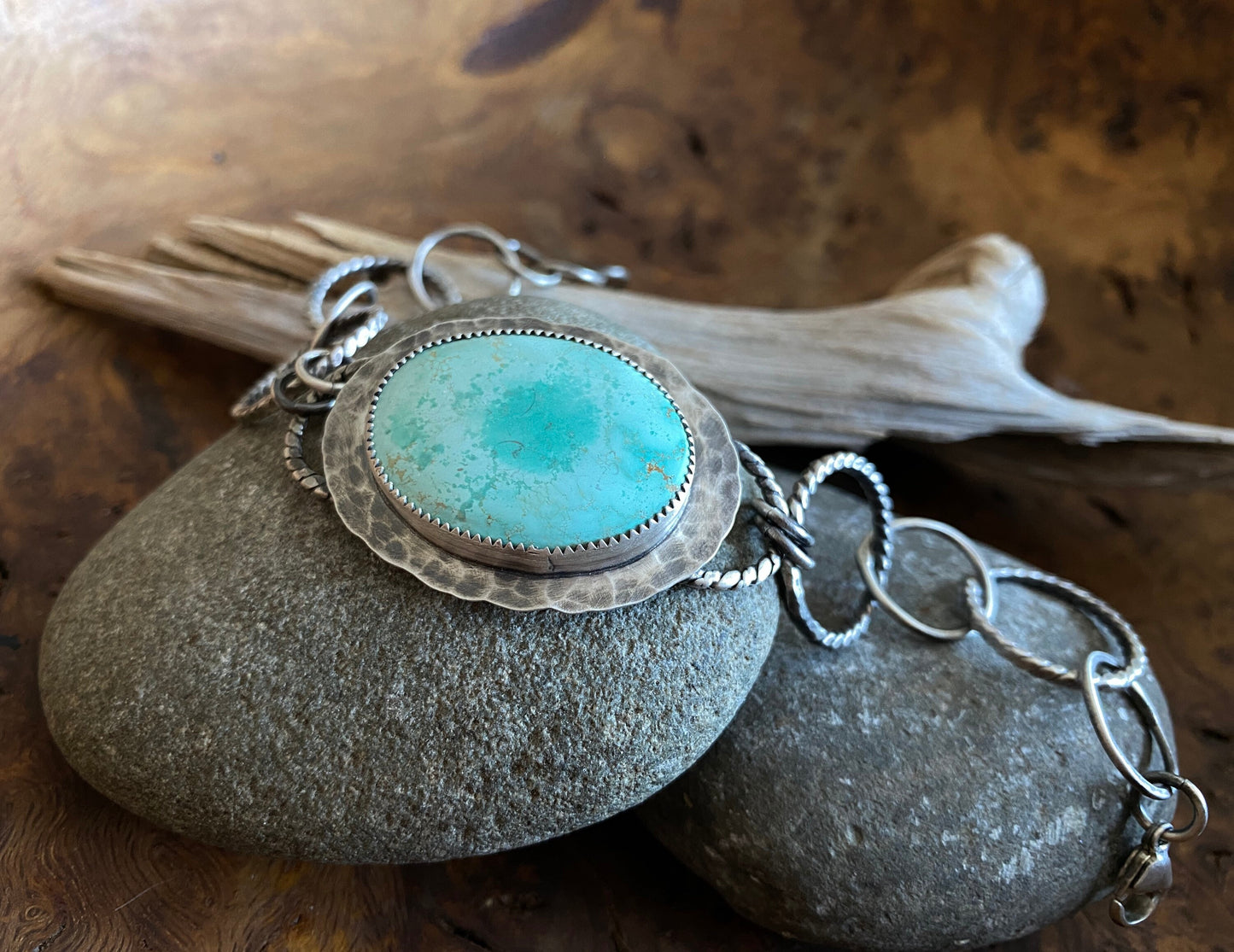 Turquoise and Sterling Silver Bracelet