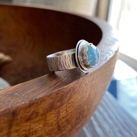 Aquamarine stone ring, March birthstone ring, aquamarine, silver stone ring, sterling silver aquamarine ring