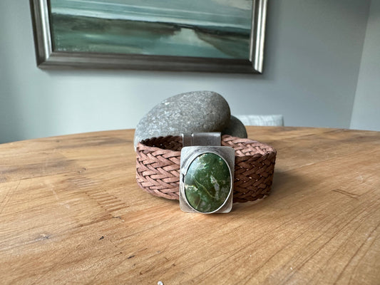 Turquoise Leather Bracelet