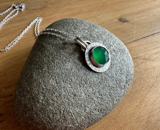 Green onyx necklace, green onyx pendant, necklace, onyx jewelry, green jewelry, sterling silver green onyx necklace, sterling silver jewelry