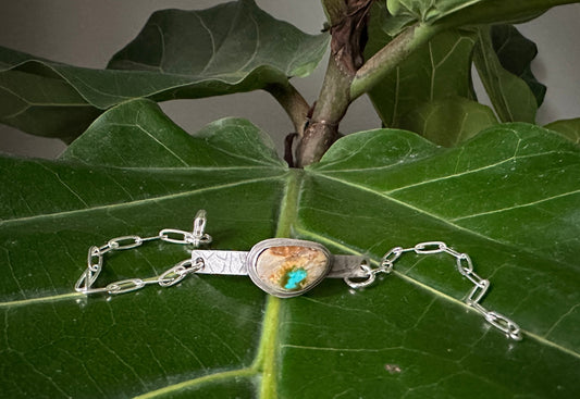 Crow Spring Turquoise Sterling Silver Bracelet