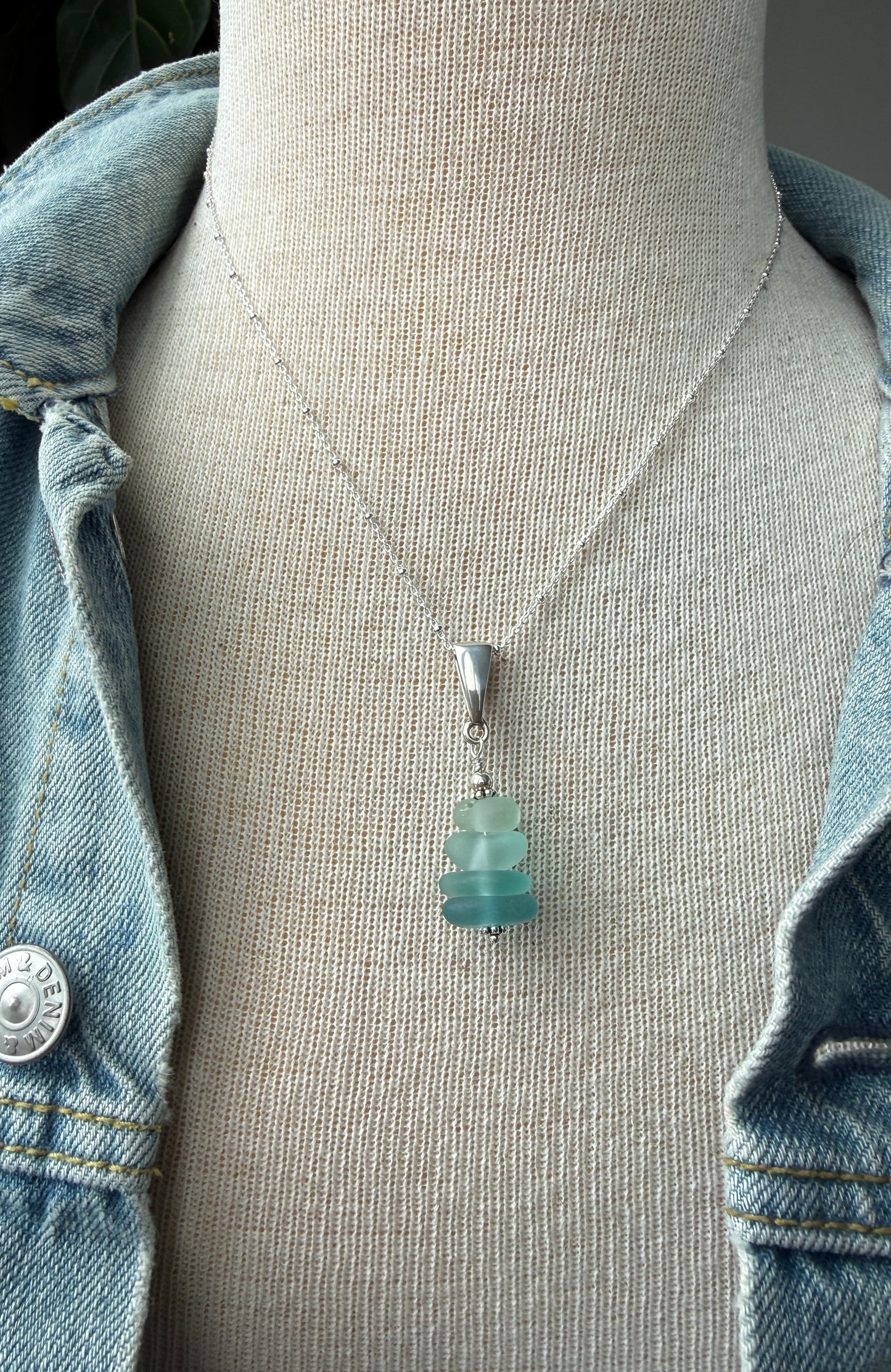 Shade of the Ocean Sea Glass Necklace