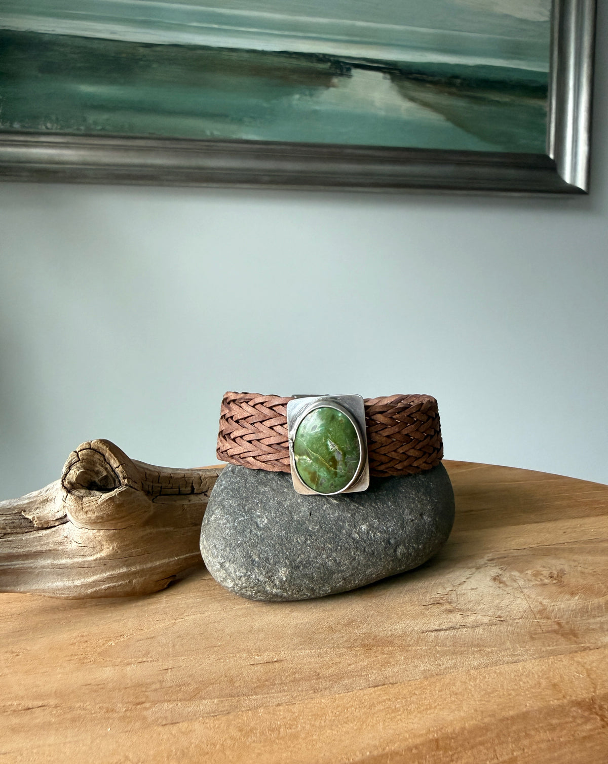 Fox Turquoise Leather Bracelet