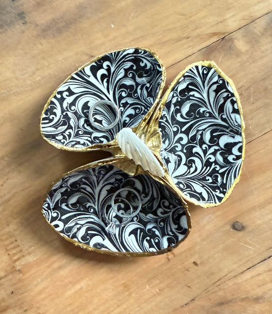 Clam Shell Blossom Trinket Dish