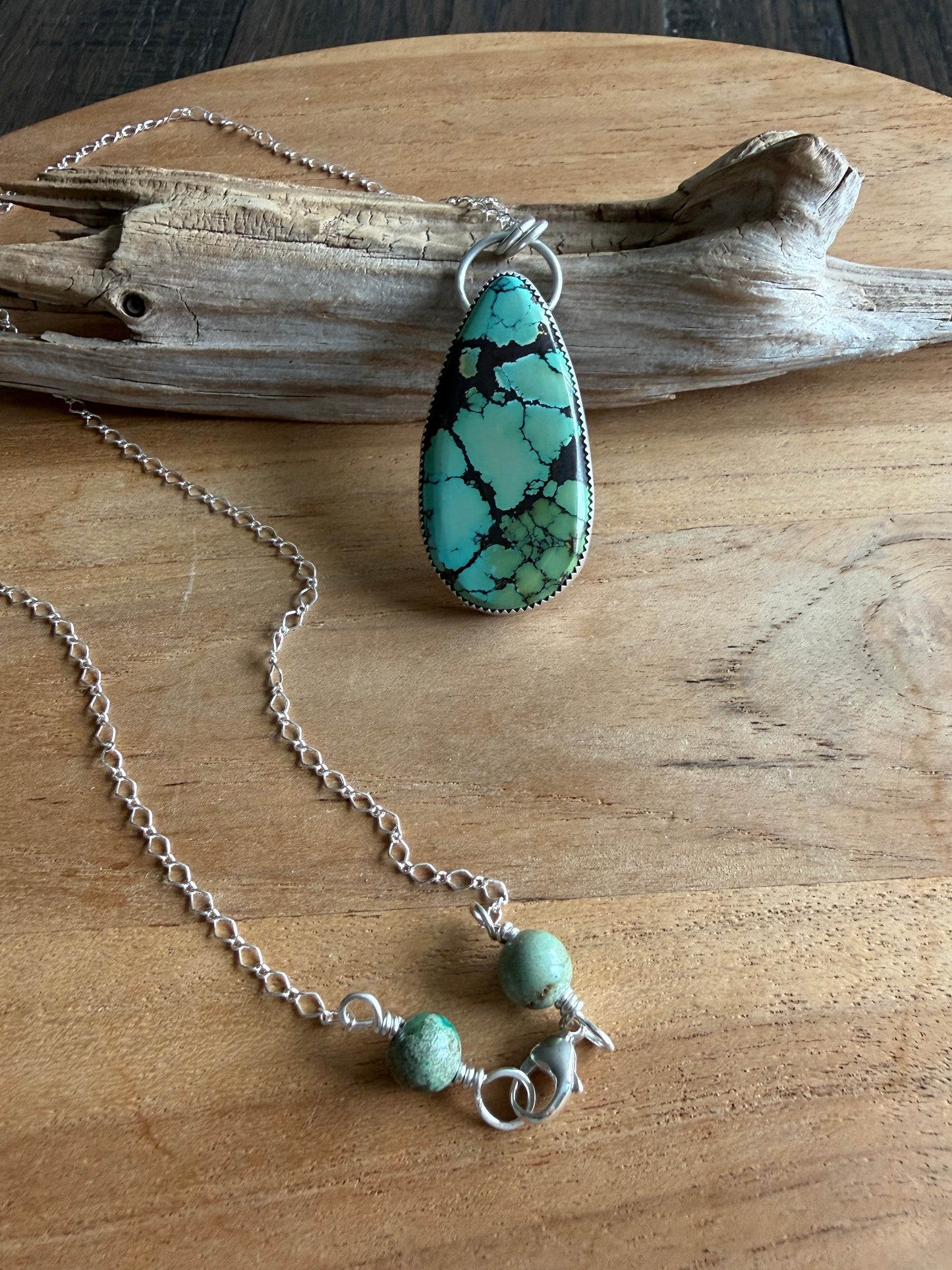 Gold Dragon Turquoise Necklace