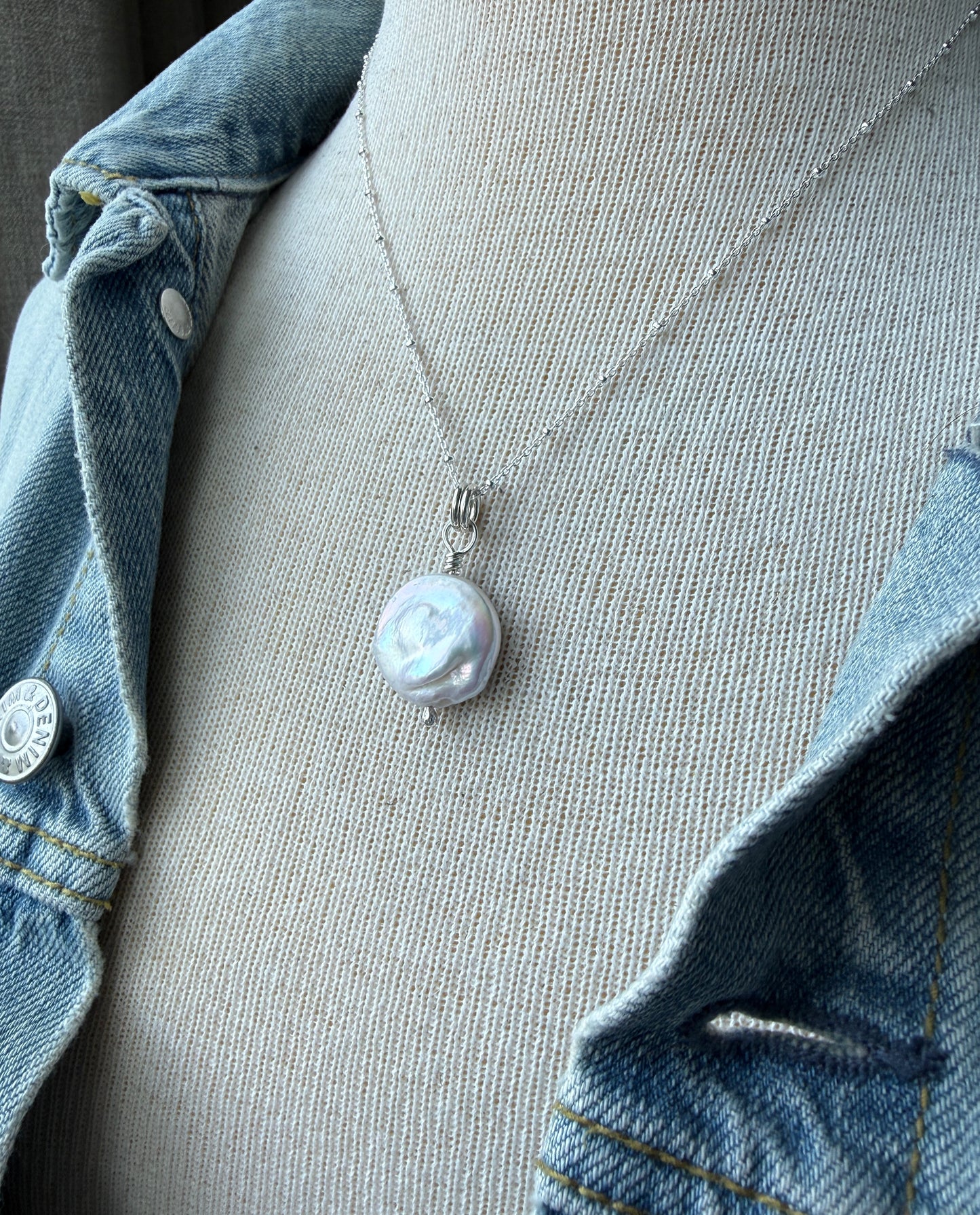 Freshwater Coin Pearl Necklace
