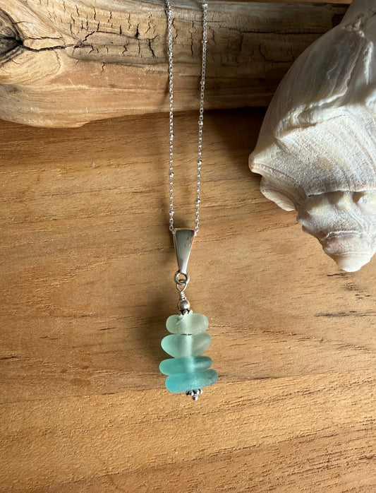 Shade of the Ocean Sea Glass Necklace