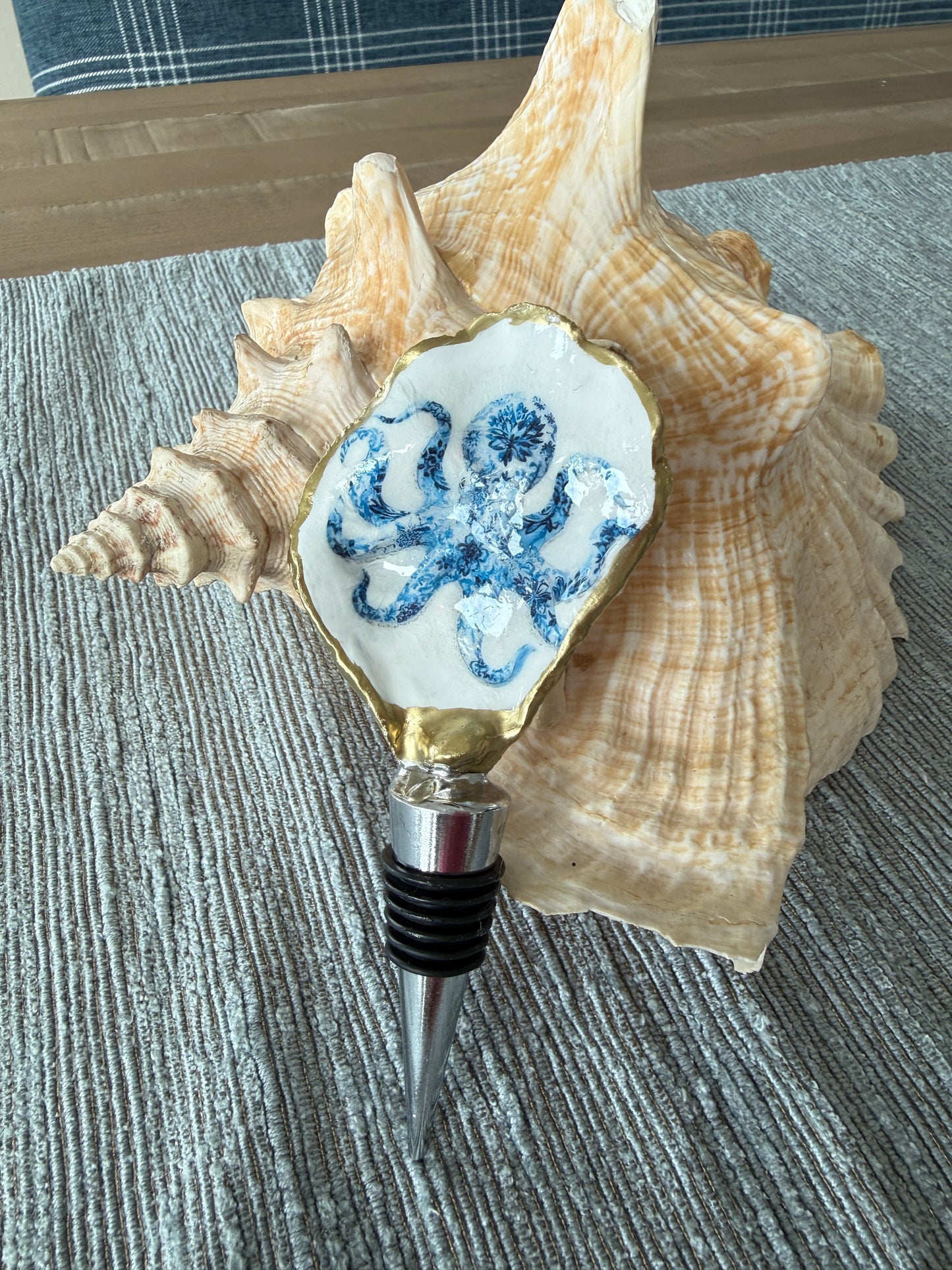 Oyster Shell Wine Stopper