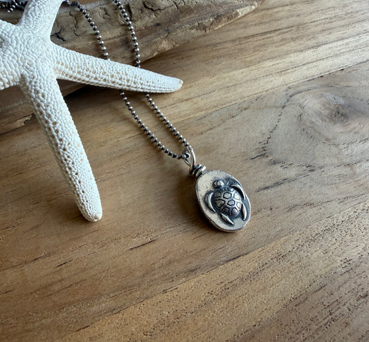 Sea Turtle Nugget Necklace