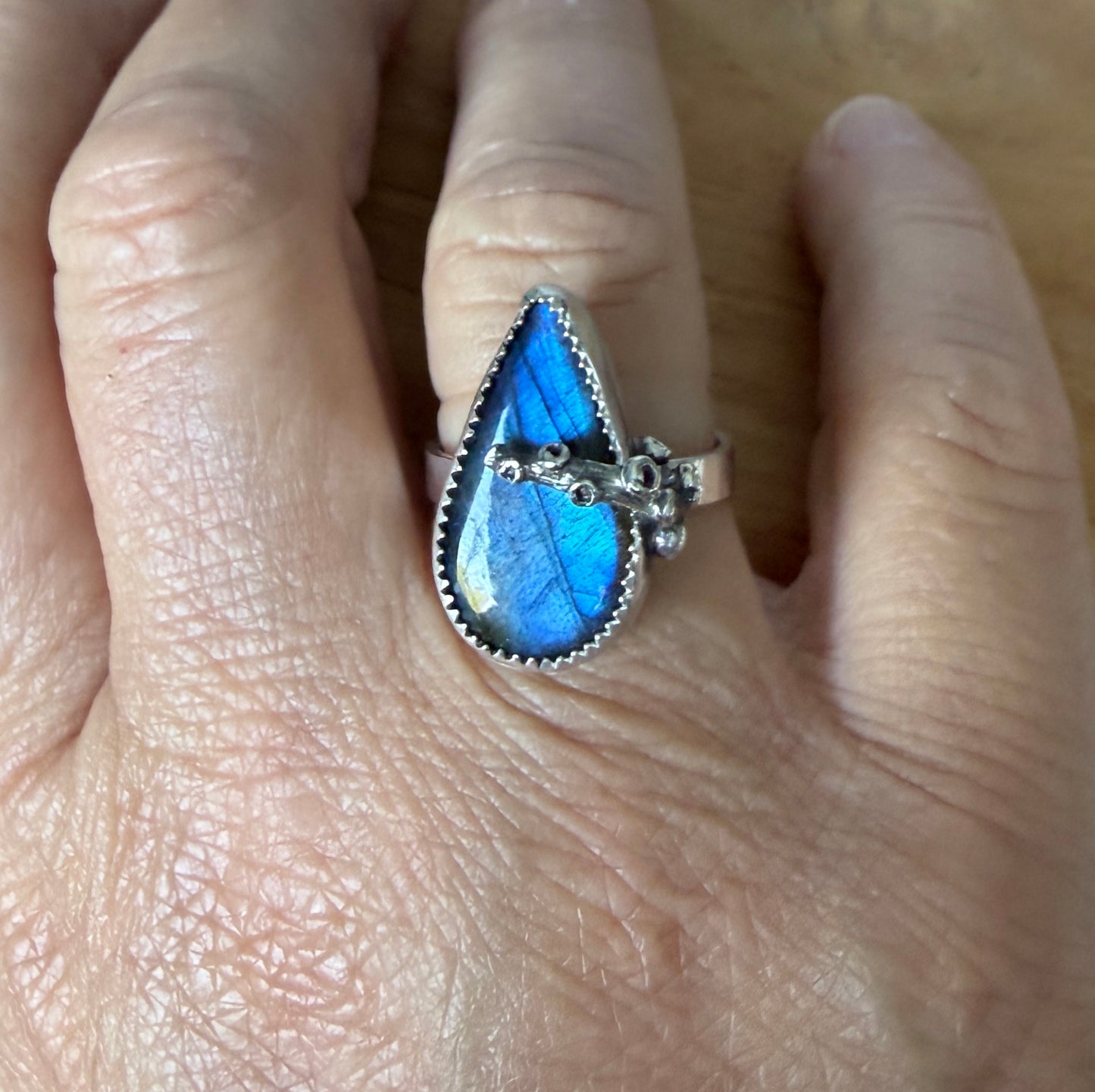 Labradorite Tentacle Ring