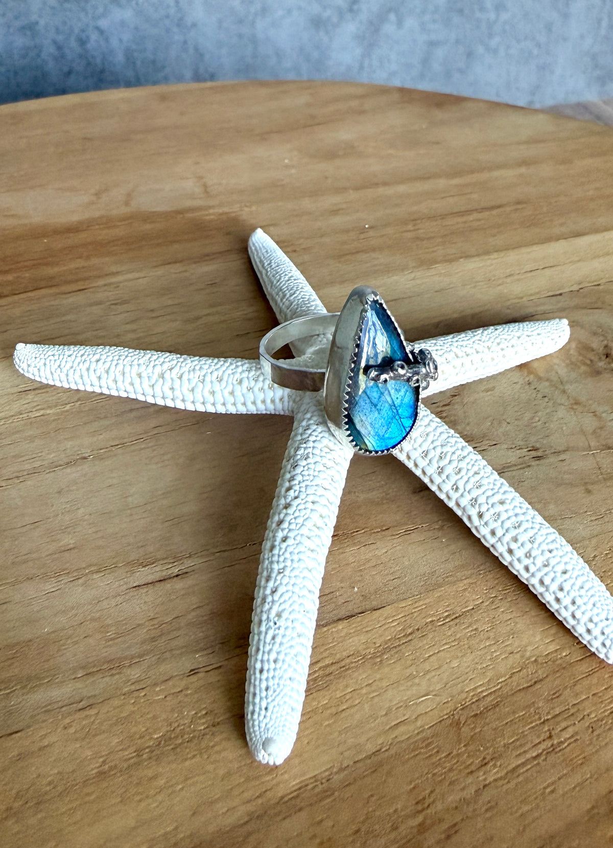 Labradorite Tentacle Ring