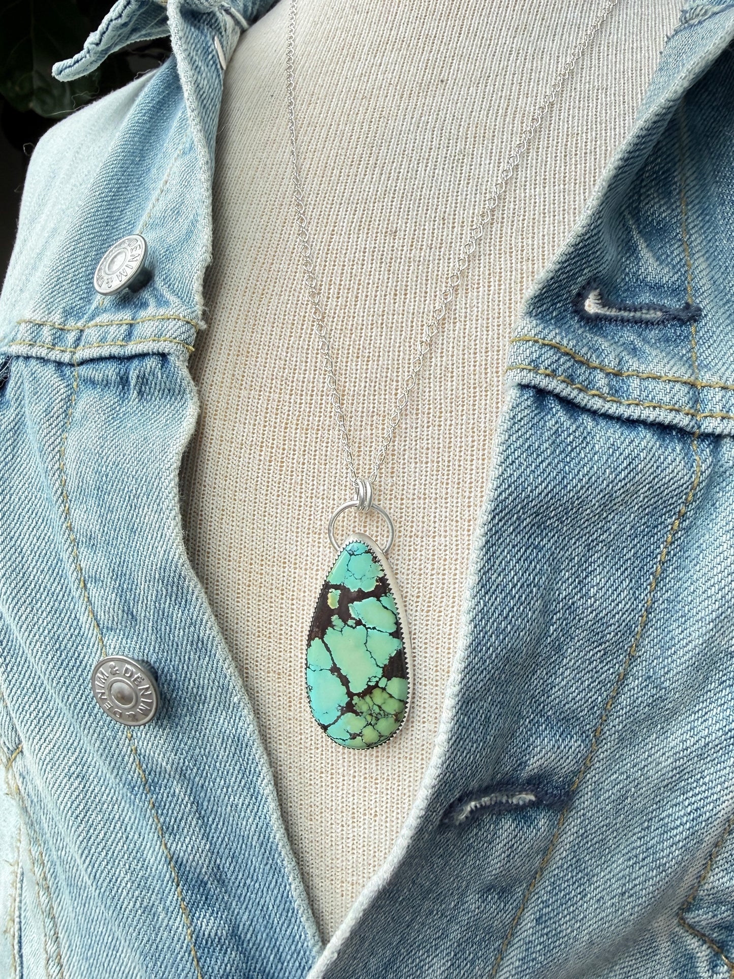 Gold Dragon Turquoise Necklace