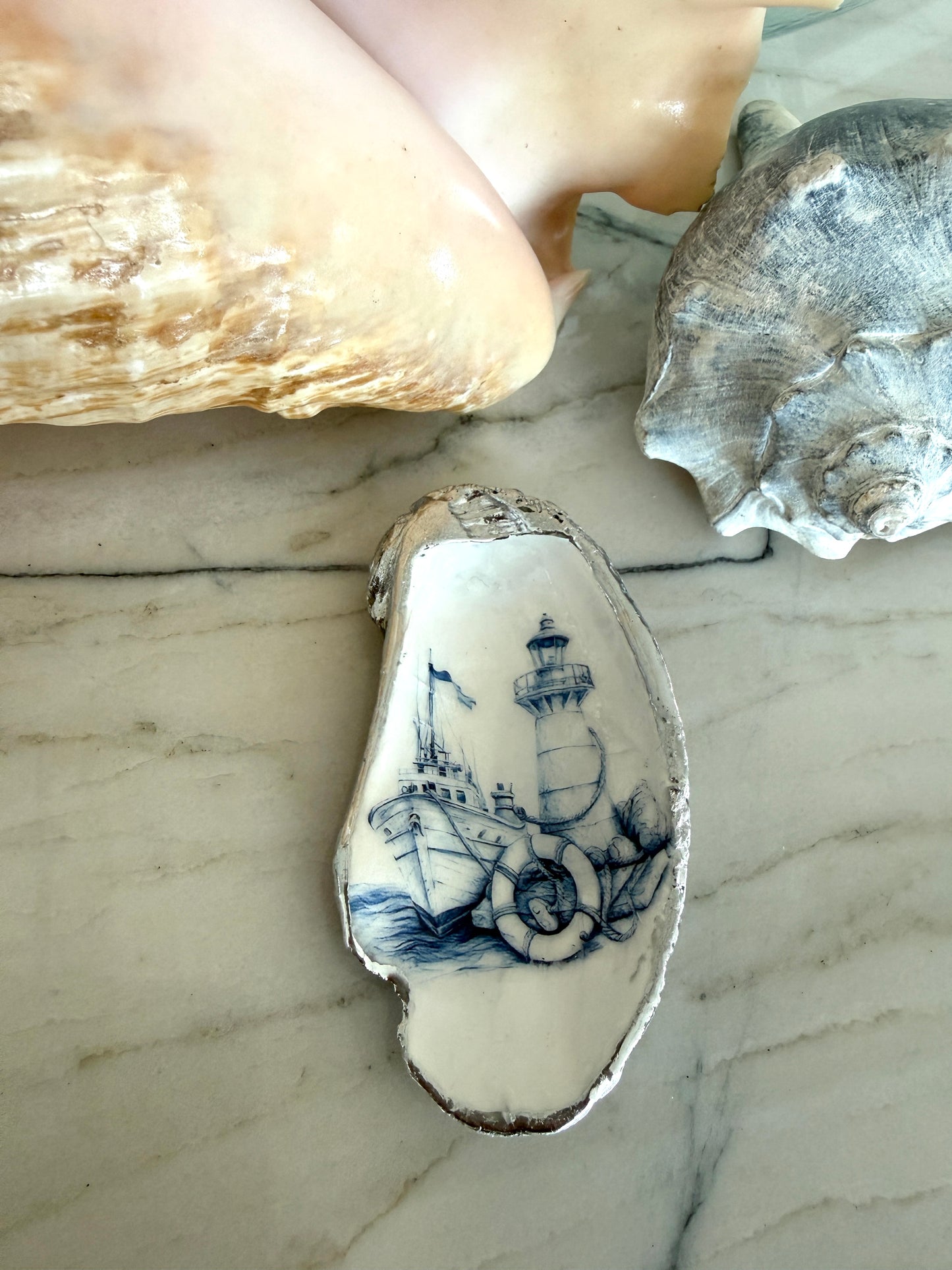 Oyster Shell Trinket Dish