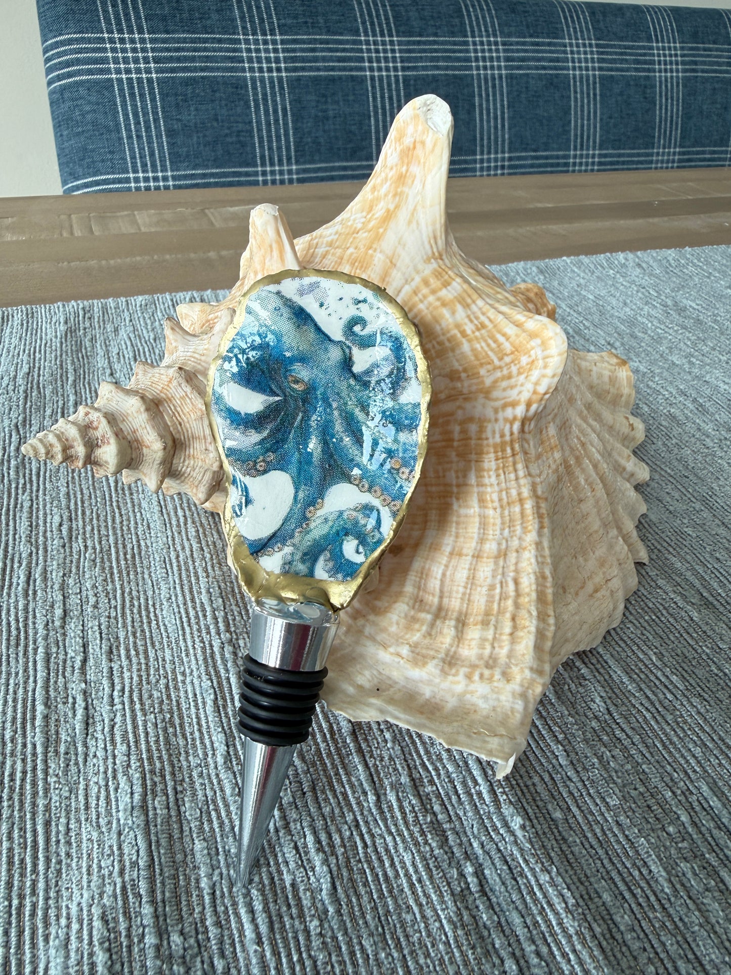 Oyster Shell Wine Stopper