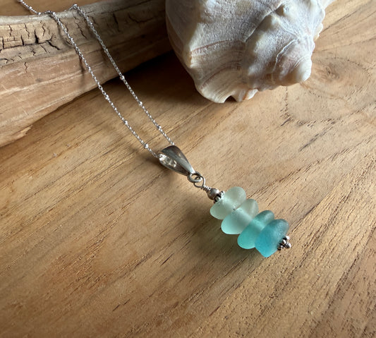 Shade of the Ocean Sea Glass Necklace