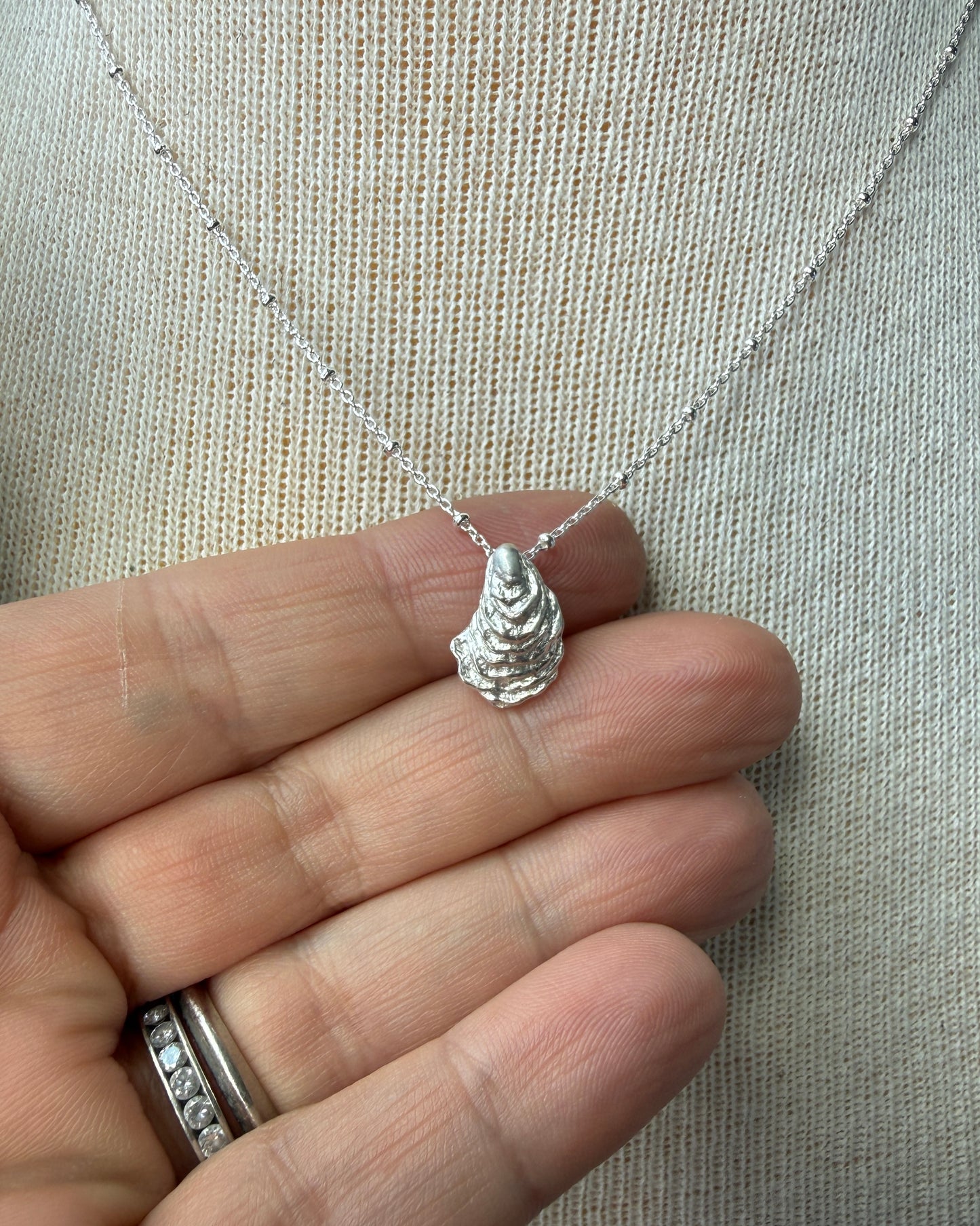 Mini Oyster Shell Necklace