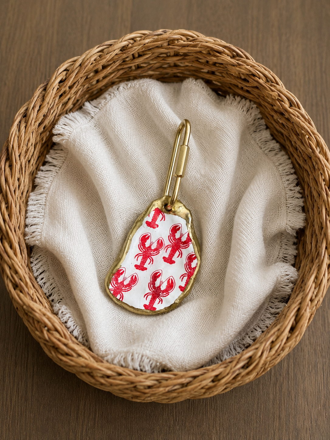Oyster Shell Bag Charm