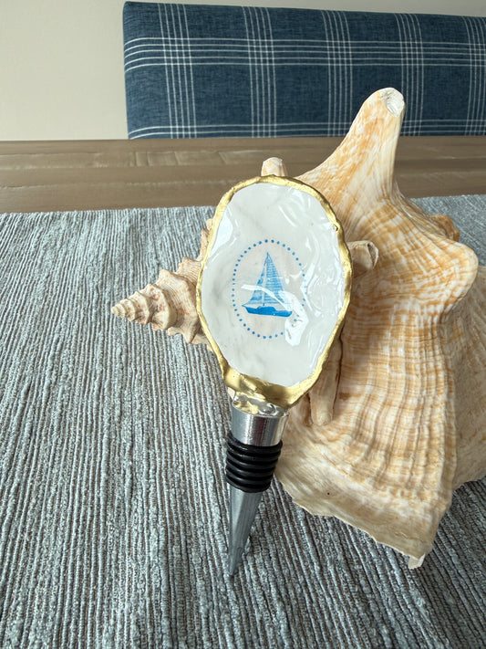 Oyster Shell Wine Stopper