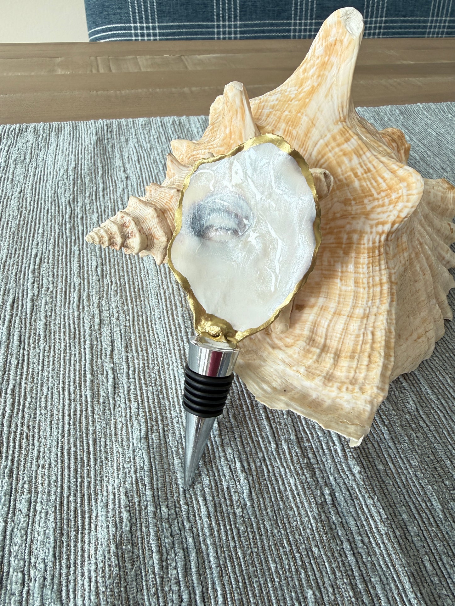 Oyster Shell Wine Stopper