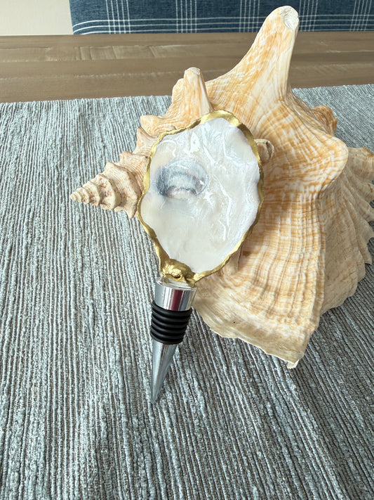 Oyster Shell Wine Stopper