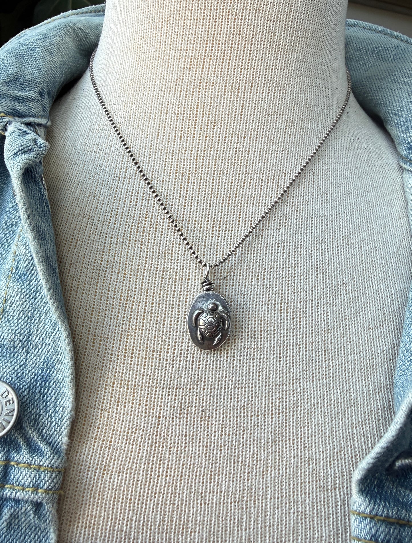 Sea Turtle Nugget Necklace