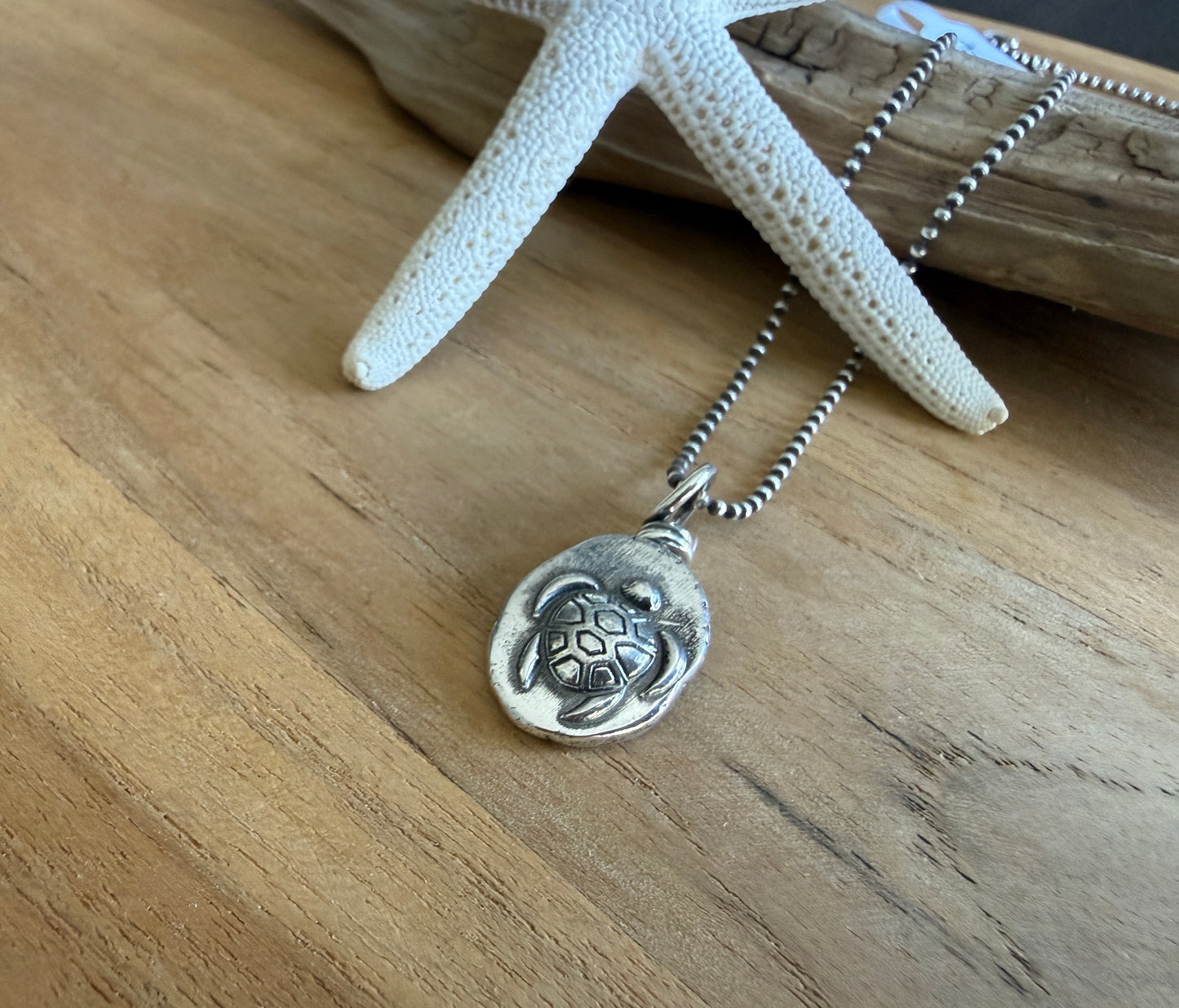 Sea Turtle Nugget Necklace
