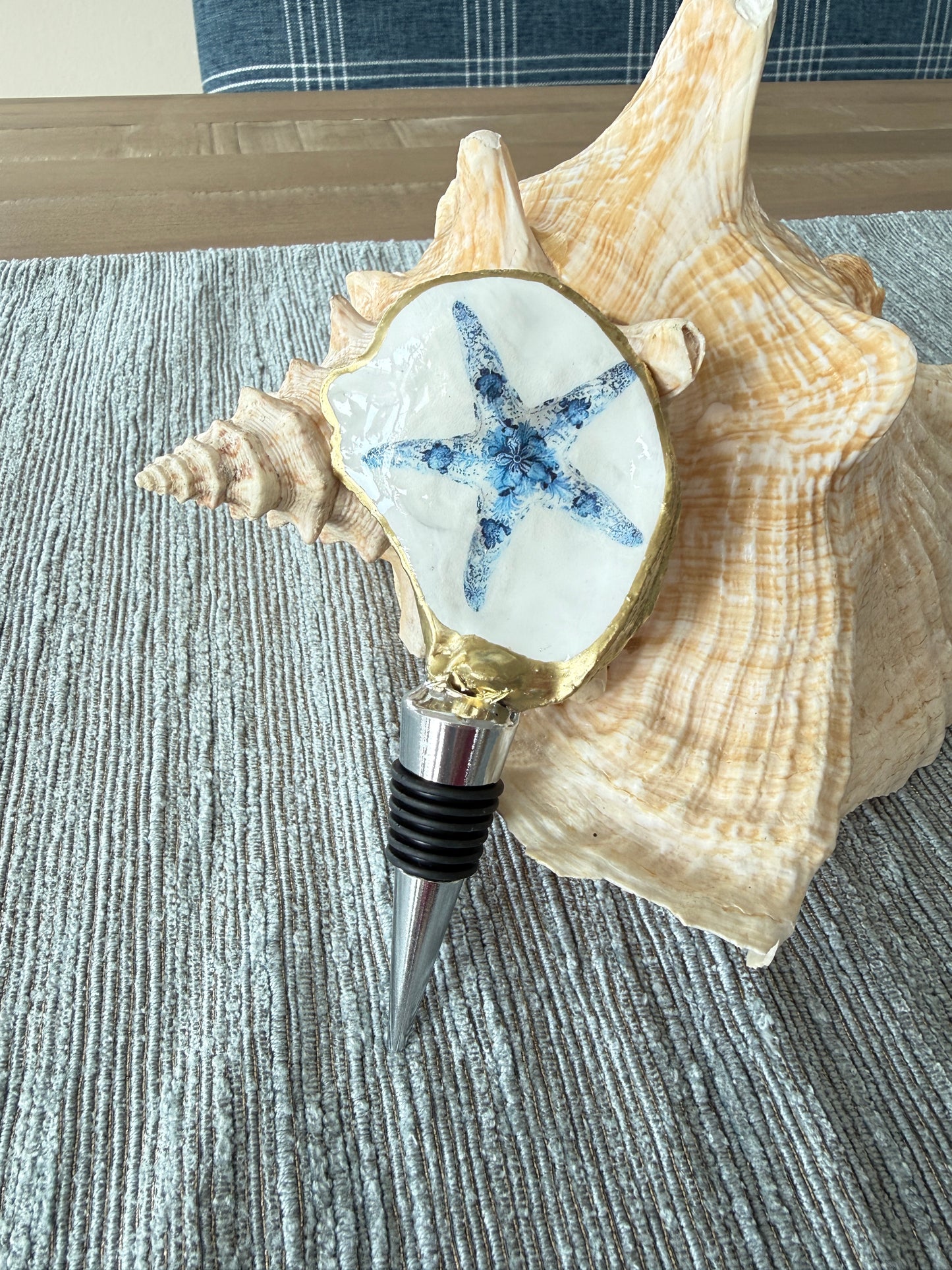 Oyster Shell Wine Stopper