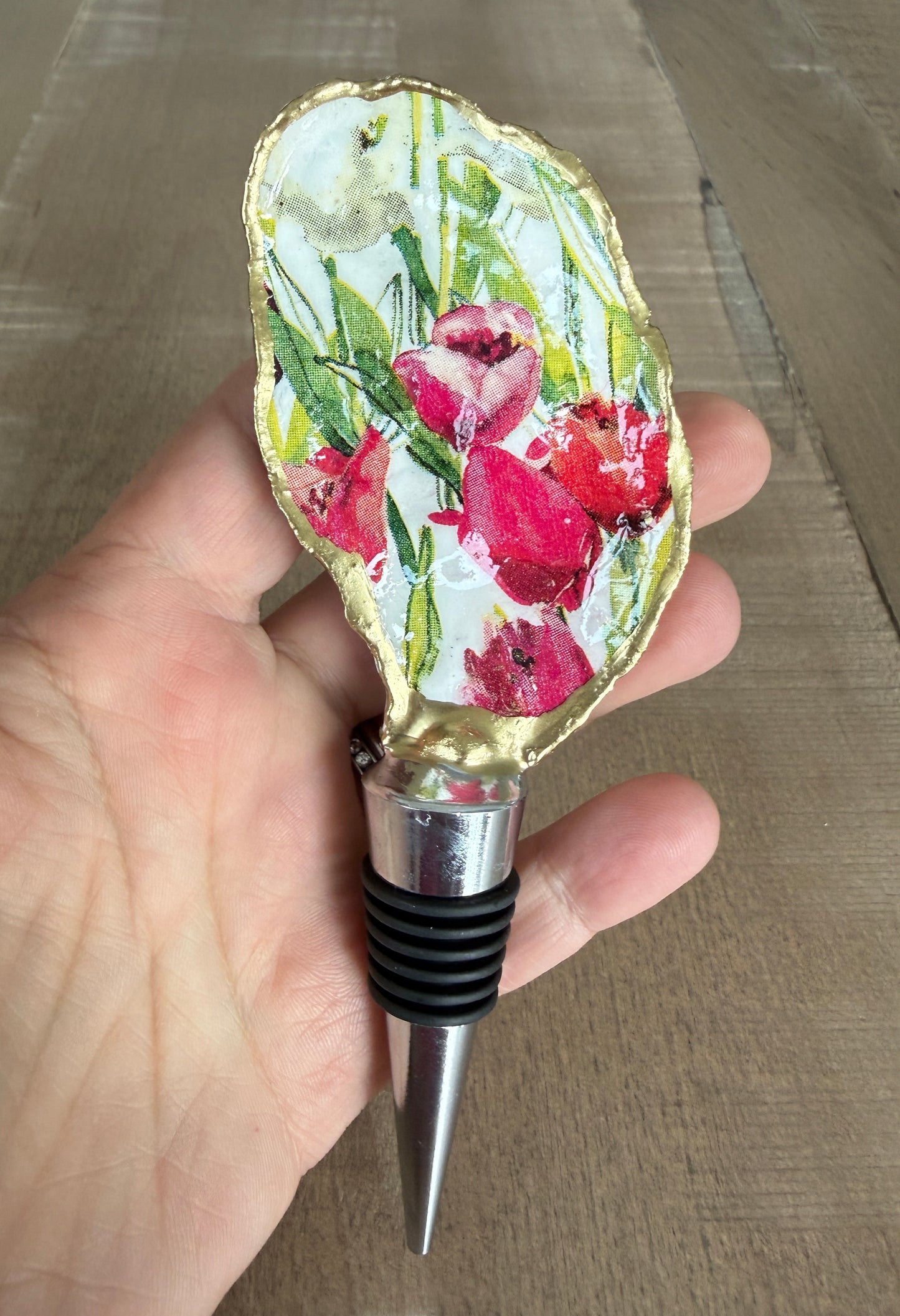 Oyster Shell Wine Stopper