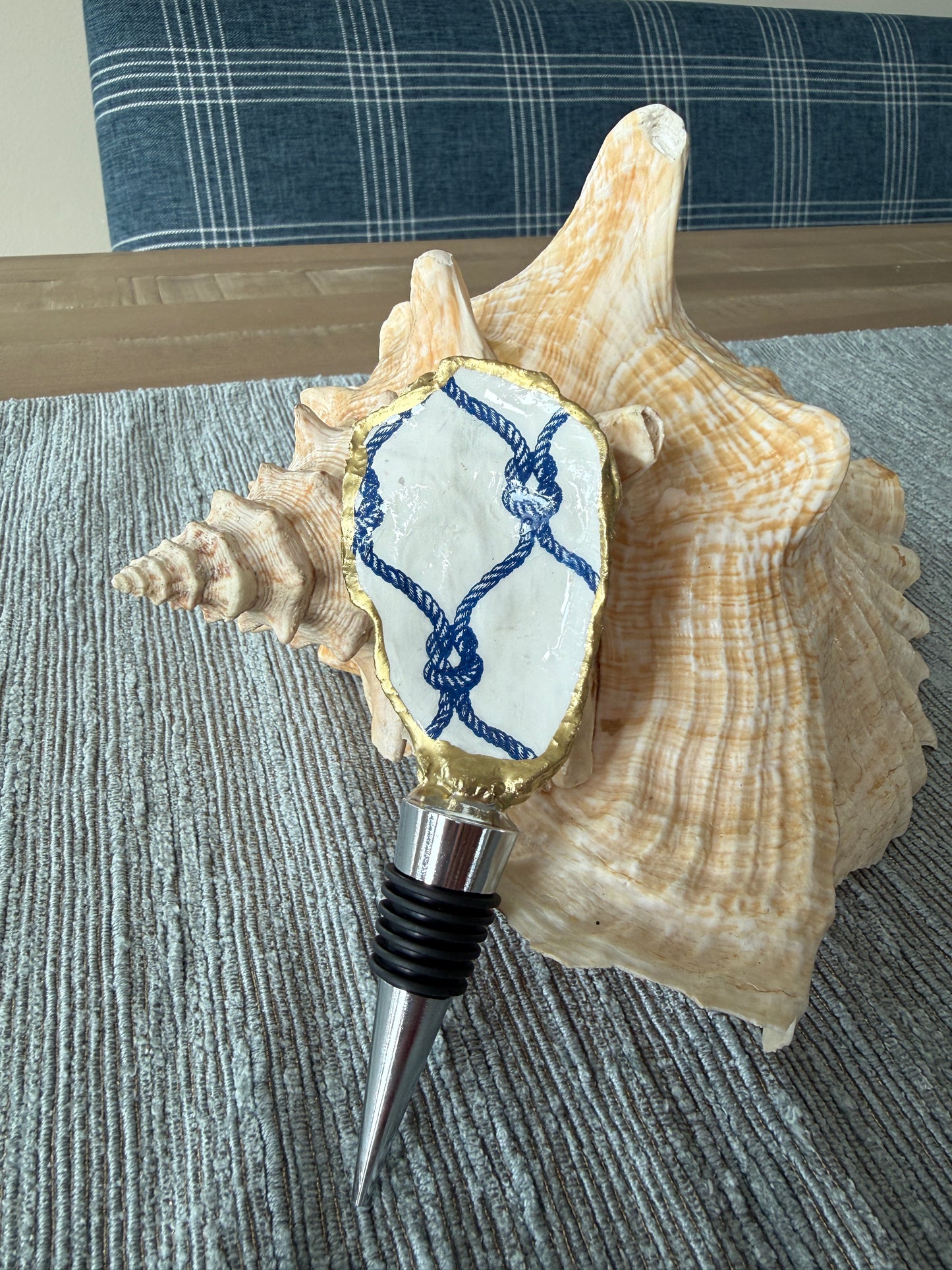 Oyster Shell Wine Stopper