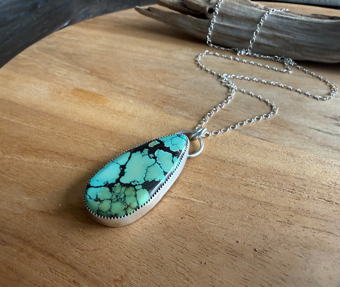 Gold Dragon Turquoise Necklace